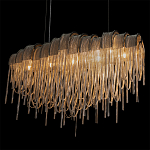 Люстра подвесная с металлическими цепочками и изогнутыми металлическими дугами 72 см Atlantis Chain варинант исполнения - 8 | Loft Concept в Орле