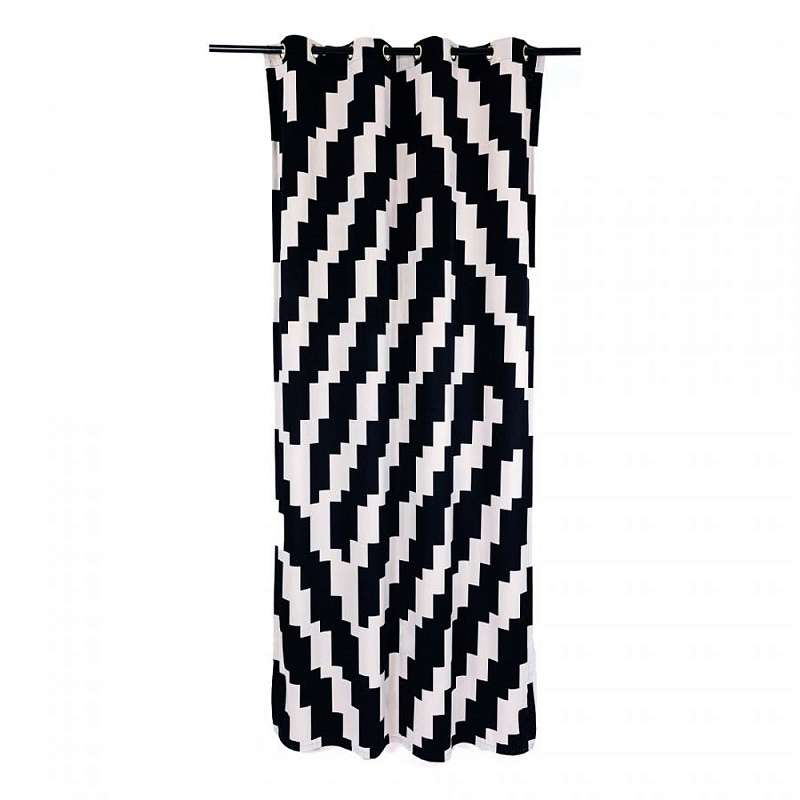 Штора Seletti Zig-Zag Черно-белый Штора Seletti Zig-Zag Черно-белый в Орле | Loft Concept