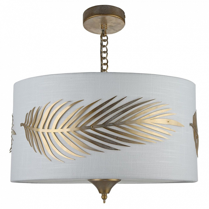 Потолочный светильник Golden Feather Ceiling Белый Золотой Потолочный светильник Golden Feather Ceiling Белый Золотой в Орле | Loft Concept