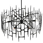 Люстра черная остроконечной формы Black Satin варинант исполнения - 3 | Loft Concept в Орле