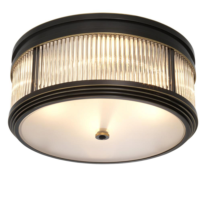 Потолочный светильник Ceiling Lamp Rousseau Bronze Темная бронза Прозрачное Стекло Потолочный светильник Ceiling Lamp Rousseau Bronze Темная бронза Прозрачное Стекло в Орле | Loft Concept