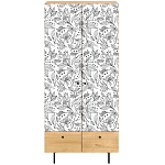 Шкаф с принтом Floral notes варинант исполнения - 2 | Loft Concept в Орле