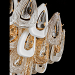 Люстра с многослойными белыми и прозрачными подвесками Character Chandelier варинант исполнения - 2 | Loft Concept в Орле