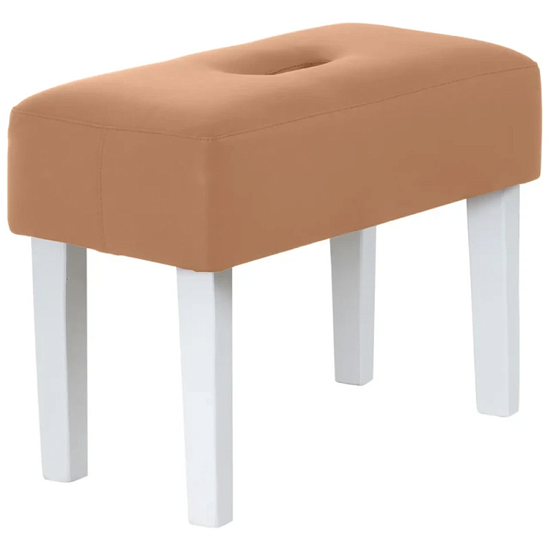 Мягкий пуф на белых ножках Winton Pouf Мульти Мягкий пуф на белых ножках Winton Pouf Мульти в Орле | Loft Concept