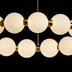 Люстра круглая с матовыми белыми шарами PEARLS Suspension варинант исполнения - 5 | Loft Concept в Орле