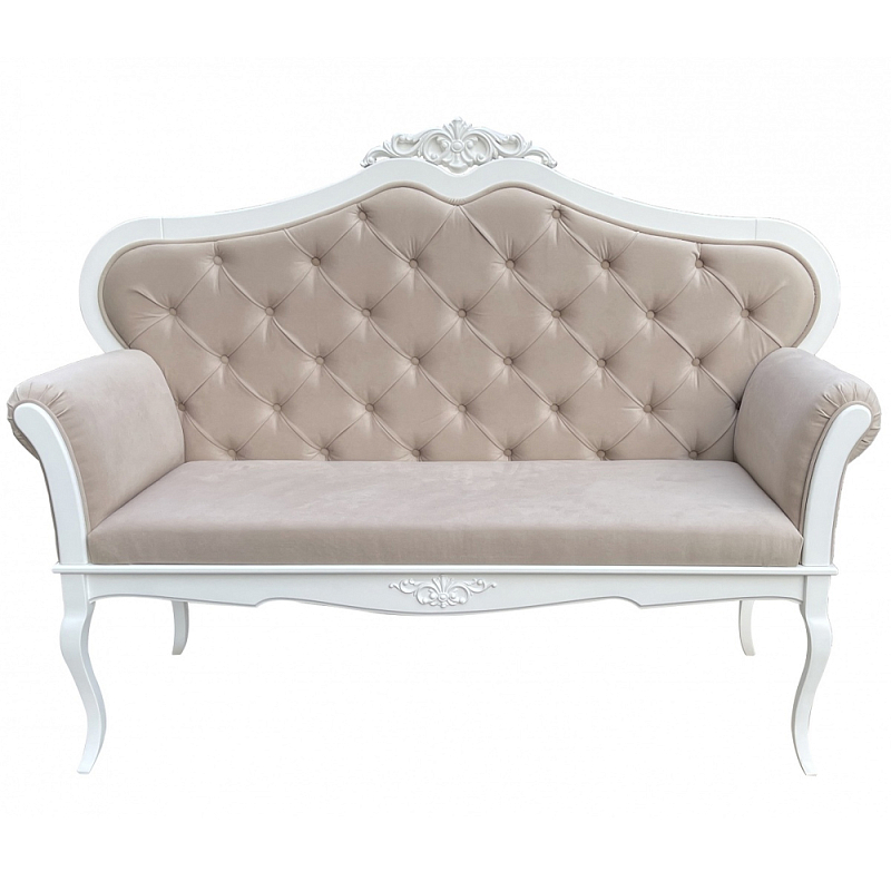 Диван в стиле прованс Montmartre Provence Sofa Beige White Белый Бежевый в Орле | Loft Concept 