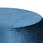 Пуф синий велюр на золотом металлическом основании Golden Belt варинант исполнения - 2 | Loft Concept в Орле