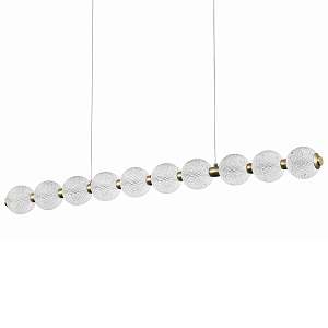Подвесной линейный светодиодный светильник Crystal Globule Linear Hanging Lamp