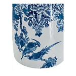 Ваза с мотивами цветущего сада с попугаями Vase Inspired by Nature варинант исполнения - 3 | Loft Concept в Орле