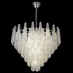 Люстра с подвесками из рифленного стекла в форме капель Textured Glass Chandelier варинант исполнения - 7 | Loft Concept в Орле