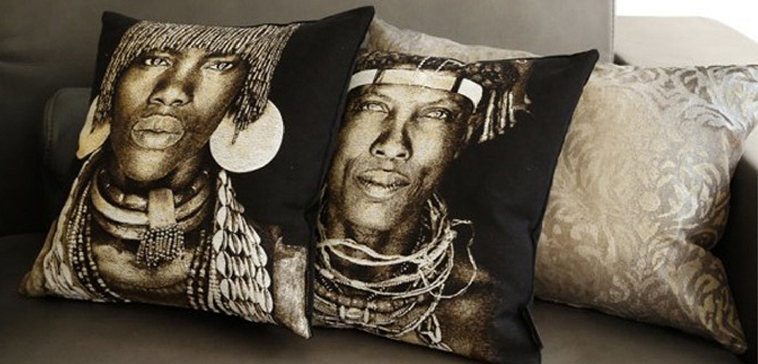 Декоративная Подушка Ovakaona Tribe Angola Декоративная Подушка Ovakaona Tribe Angola - Loft-Concept в Орле