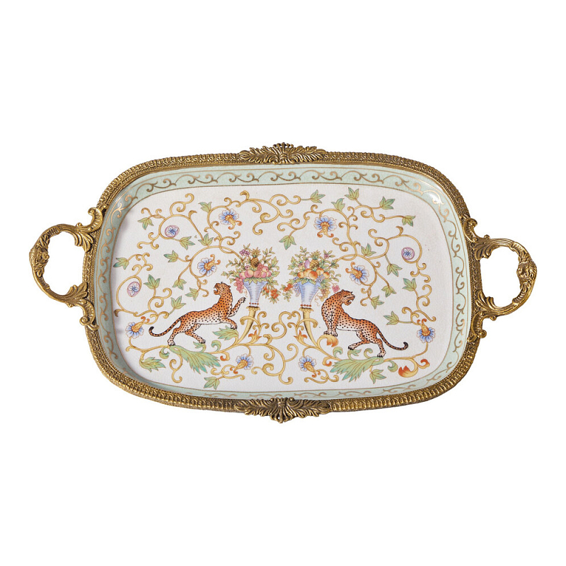 Поднос с растительным и животным дизайном Centennial Garden Мульти в Орле | Loft Concept 