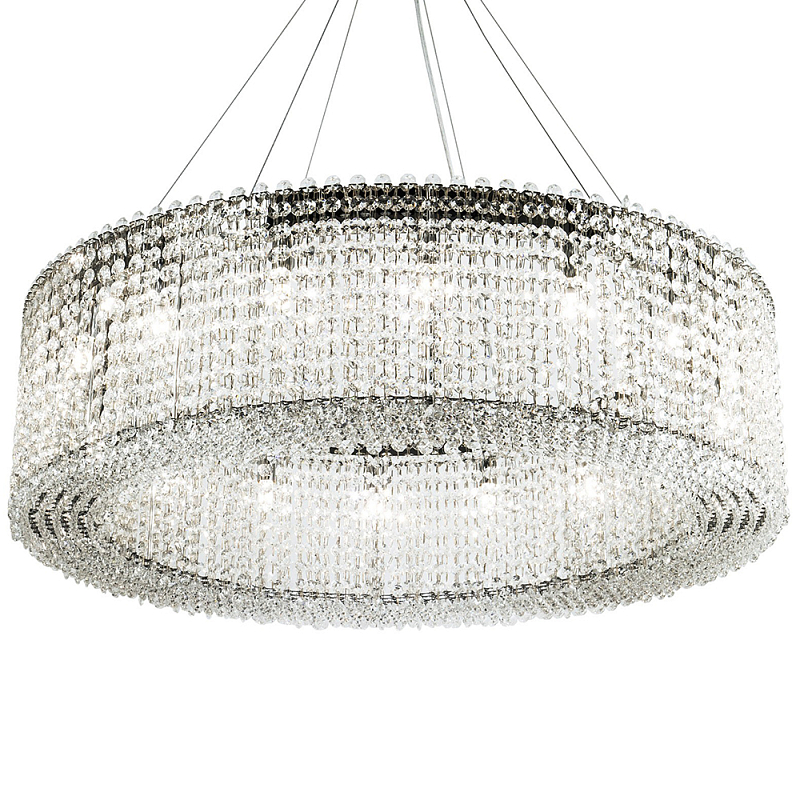 Круглая люстра с хрустальными подвесками хром Crystal Art Chrome Chandelier 16 Прозрачный Хром Круглая люстра с хрустальными подвесками хром Crystal Art Chrome Chandelier 16 Прозрачный Хром в Орле | Loft Concept