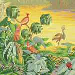 Обои ручная роспись Le Brésil Special Colourway варинант исполнения - 1 | Loft Concept в Орле