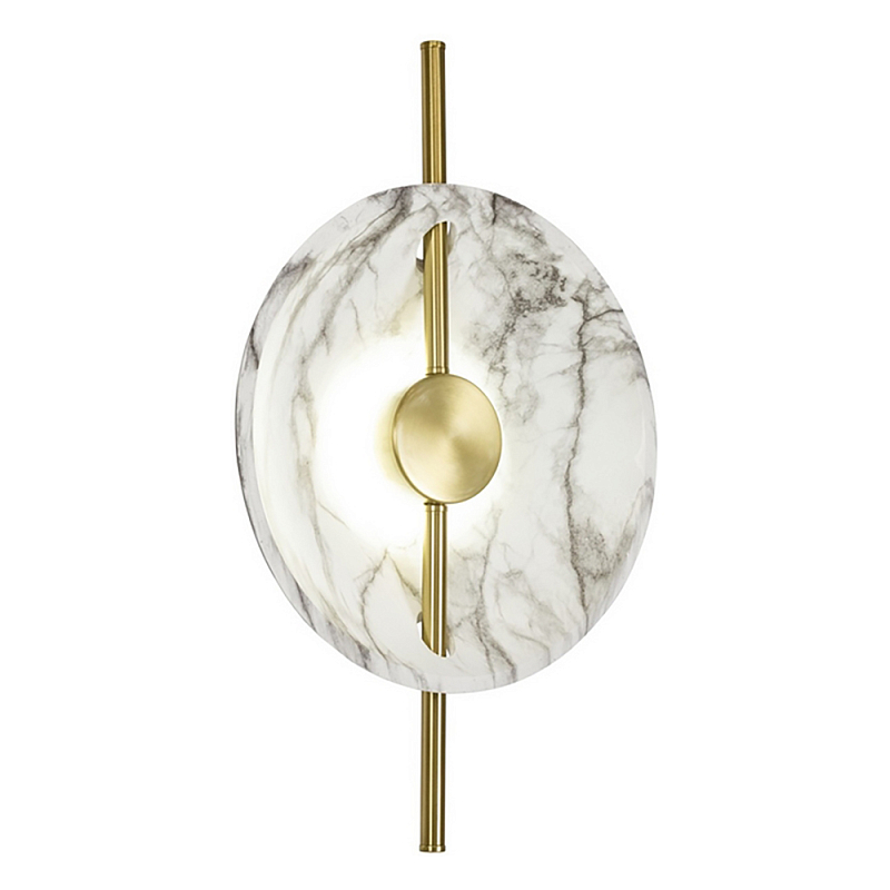 Бра Rakumba Lighting Wall lamp Gold Золотой Белый Мрамор Bianco в Орле | Loft Concept 