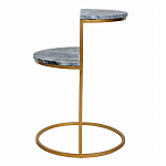 Кофейный столик с подстольем из металла Halves варинант исполнения - 5 | Loft Concept в Орле