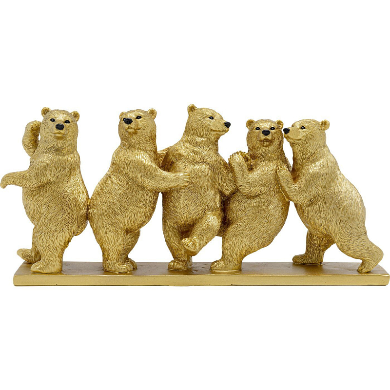 Статуэтка золотая Friendly Bears Золотой в Орле | Loft Concept 