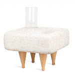 Керамический столик на деревянных ножках «Квадро» варинант исполнения - 2 | Loft Concept в Орле