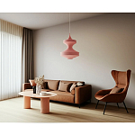 Подвесной вязаный розовый светильник «Моника» варинант исполнения - 3 | Loft Concept в Орле