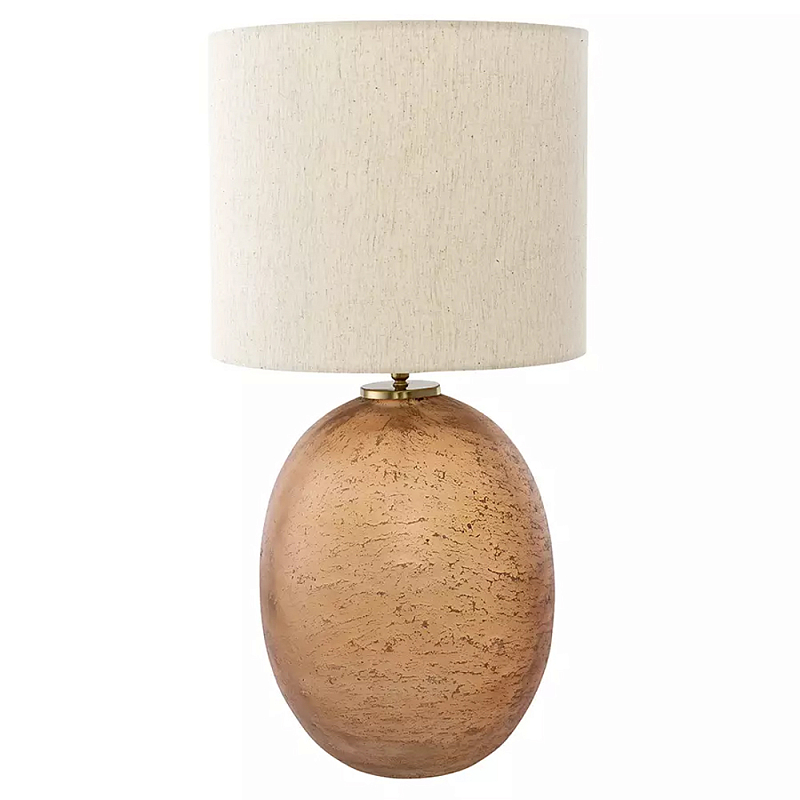 Настольная лампа с тканевым бежевым абажуром на овальном основании Beige Lampshade on Oval Base Бежевый Настольная лампа с тканевым бежевым абажуром на овальном основании Beige Lampshade on Oval Base Бежевый в Орле | Loft Concept
