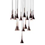 Люстра светодиодная с акриловыми конусообразными плафономи розовое золото Astra 60   варинант исполнения - 1 | Loft Concept в Орле