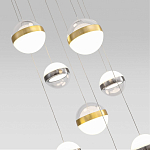 Люстра каскадная с 9-ю подвесами бронза и никель Peggy Futura lamp варинант исполнения - 3 | Loft Concept в Орле