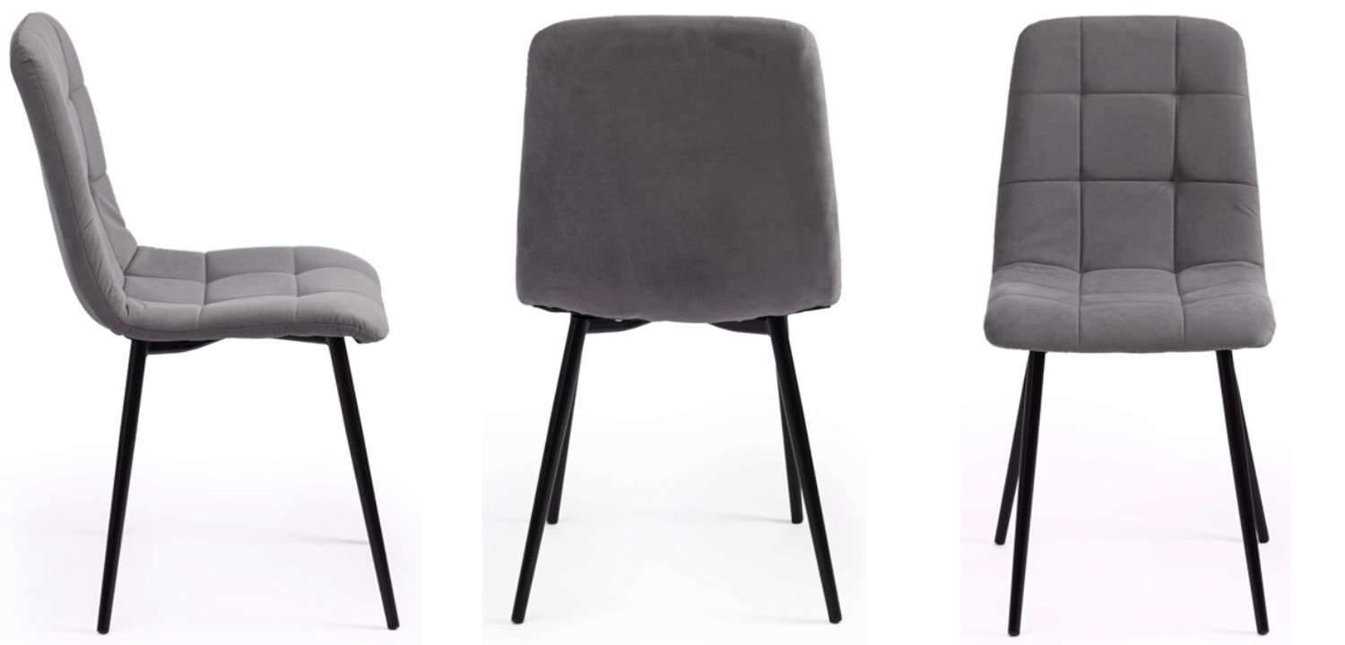 Стул Nancy Velour Grey Chair Стул Nancy Velour Grey Chair - Loft-Concept в Орле