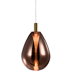 Подвесной светильник со стеклянным плафоном в форме капли NAOMI drop copper варинант исполнения - 3 | Loft Concept в Орле