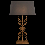 Настольная лампа на ажурном чугунном основании с серым абажуром Openwork Lamp варинант исполнения - 2 | Loft Concept в Орле