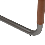 Стул мягкий с обивкой из рогожки и экокожи Contrasting Performance варинант исполнения - 4 | Loft Concept в Орле