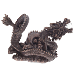 Декоративная статуэтка Дракон Fuzanglong Dragon Dark Bronze Statuette варинант исполнения - 1 | Loft Concept в Орле