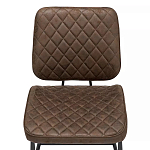 Стул с темно-коричневой обивкой из экокожи Benderson варинант исполнения - 5 | Loft Concept в Орле