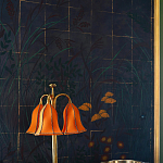 Обои ручная роспись Tsukimi Original colourway on gilded silk with antiquing варинант исполнения - 3 | Loft Concept в Орле