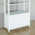 Стеллаж со стеклянными полками Elsa Dreams White варинант исполнения - 7 | Loft Concept в Орле