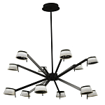 Люстра черного цвета на штанге Noir Supernova варинант исполнения - 2 | Loft Concept в Орле