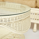 Комплект уличной мебели из ротанга Clara белый варинант исполнения - 12 | Loft Concept в Орле