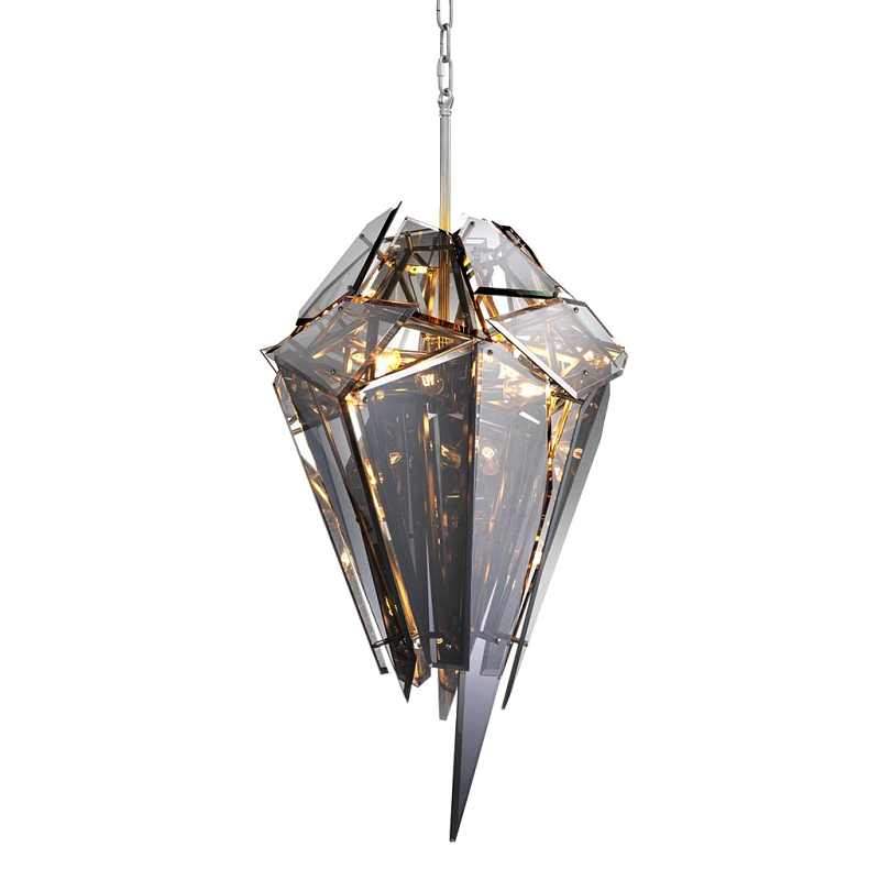 Люстра Chandelier Shard Никель Дымчатый (Smoke) Люстра Chandelier Shard Никель Дымчатый (Smoke) в Орле | Loft Concept