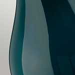 Настольная лампа с коническим дымчато-зелёным абажуром из искусственного шёлка Quintiesse варинант исполнения - 5 | Loft Concept в Орле