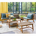 Садовый 2-х местный диван с каркасом из акации Green варинант исполнения - 5 | Loft Concept в Орле