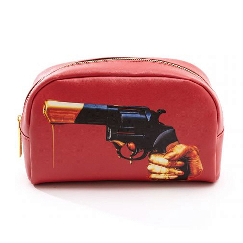 Косметичка Seletti Revolver 2 Черный Красный Бежевый Косметичка Seletti Revolver 2 Черный Красный Бежевый в Орле | Loft Concept