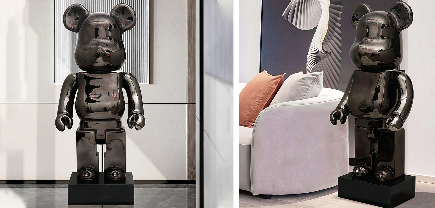 Статуэтка Bearbrick Black on stand Статуэтка Bearbrick Black on stand - Loft-Concept в Орле