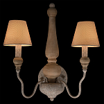 Бра с двумя конусовидными тканевыми абажурами Neighborhood варинант исполнения - 2 | Loft Concept в Орле