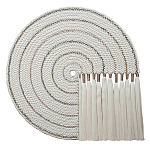 Художественный Гобелен Макраме White Disk Harmony варинант исполнения - 4 | Loft Concept в Орле