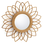 Зеркало из ротанга в форме цветка WICKER MIRROR 65  варинант исполнения - 1 | Loft Concept в Орле