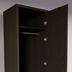 Узкий Шкаф Primo с 2 выдвижными ящиками Темный орех варинант исполнения - 6 | Loft Concept в Орле
