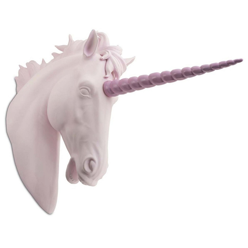 Аксессуар на стену Unicorn Head Hanging Bisc. Белый Розовый Аксессуар на стену Unicorn Head Hanging Bisc. Белый Розовый в Орле | Loft Concept