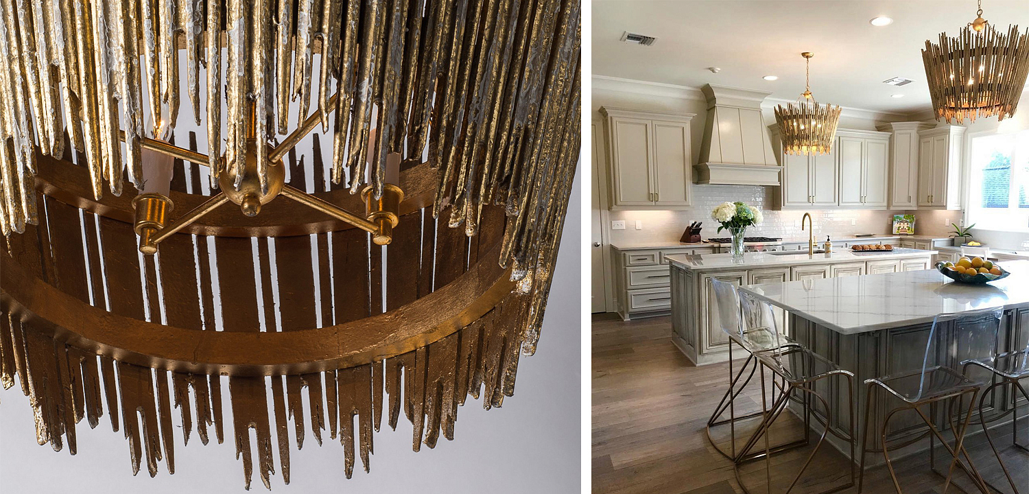 Люстра Ragna Golden Wooden Rods Chandelier Люстра Ragna Golden Wooden Rods Chandelier - Loft-Concept в Орле