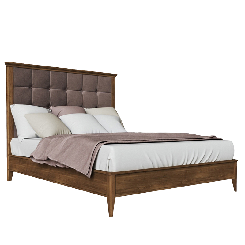 Кровать из массива бука с мягким изголовьем Tasteful Furniture Кровать из массива бука с мягким изголовьем Tasteful Furniture в Орле | Loft Concept