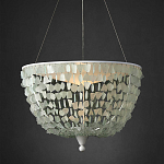 Люстра круглая с каскадом из декоративных элементов Sea Glass варинант исполнения - 4 | Loft Concept в Орле