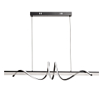 Люстра линейная черного цвета с волнообразным металлическим элементом Luke Lampco Tracer Lamp варинант исполнения - 2 | Loft Concept в Орле